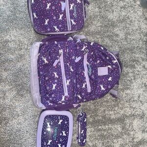 Bentgo Kids Purple Galaxy Unicorn Set